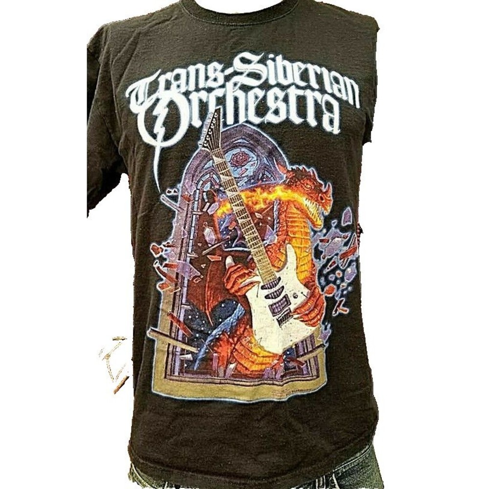 Trans-Siberian Orchestra Winter Tour 2012 Band T-Shirt Black Size Large 2 Sides